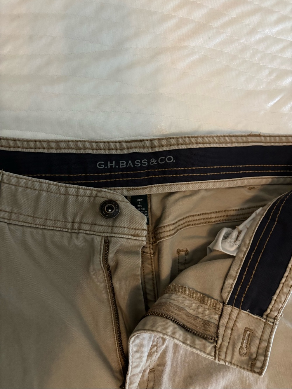 G.H. Bass & Co. Men's Tan Cotton Chino Pants